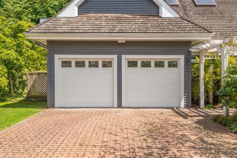 a two car garage