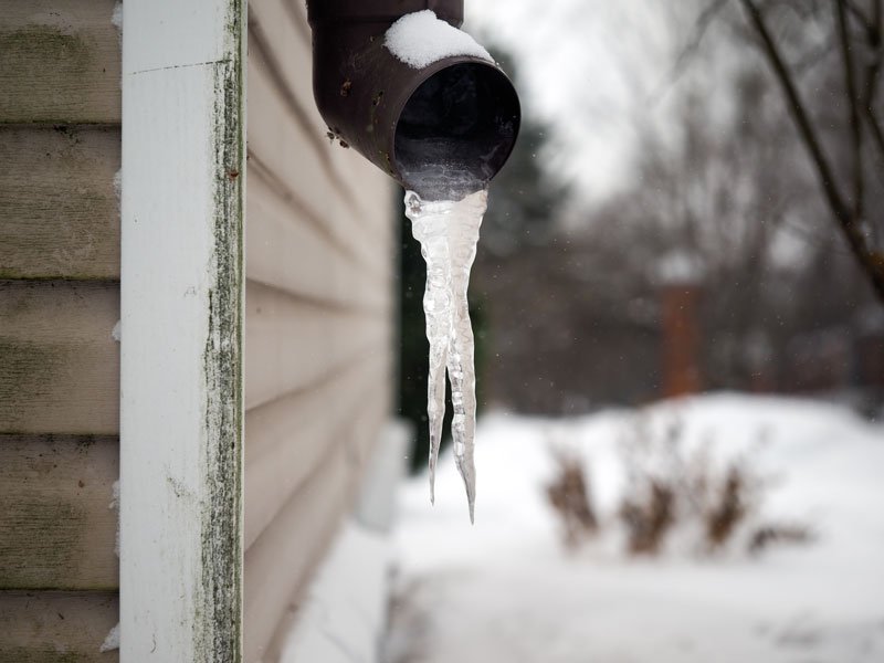 frozen water pipe